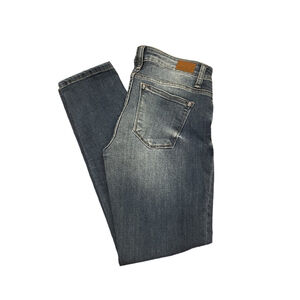 Judy Blue Straight leg jeans Mid Rise denim size 3 26 distressed medium wash